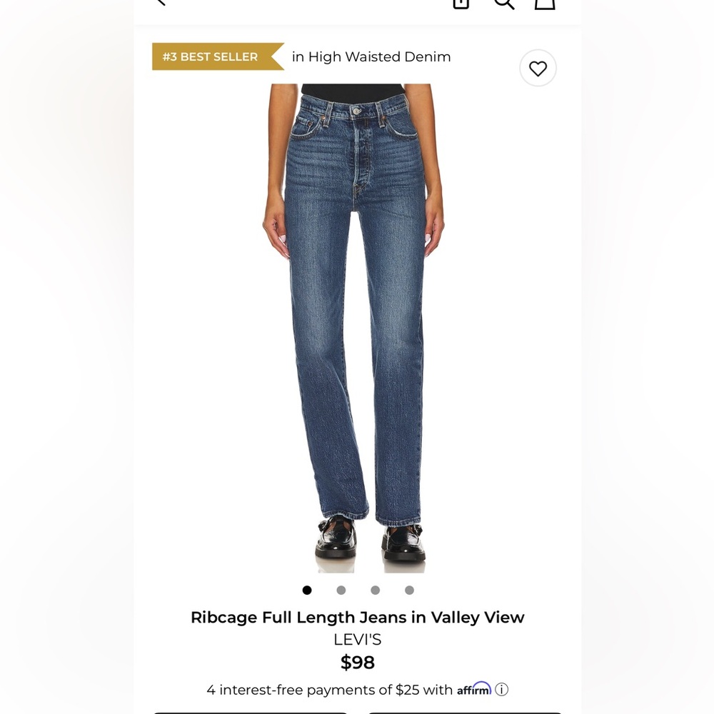 Levi's Women's Ribcage Full Length Jeans - Valley View